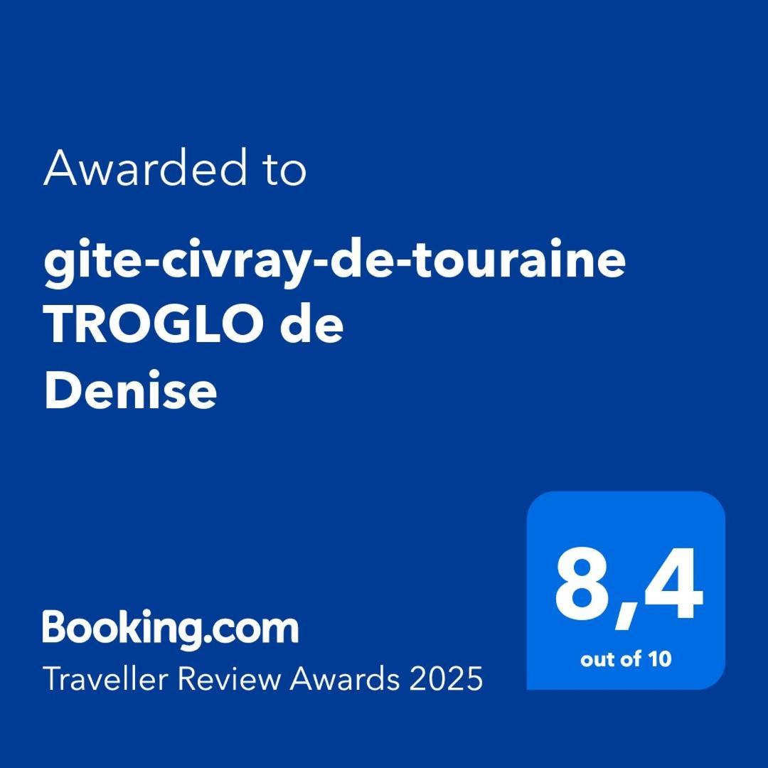 Villa Le TROGLO de Denise à Civray-de-Touraine Extérieur photo